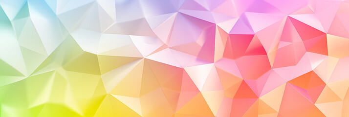 Obraz premium Colorful Polygonal Rainbow Abstract Background