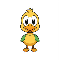 Cute duck art vector