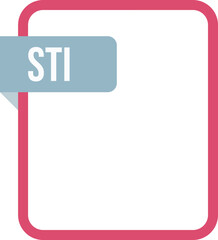 STI File rectangular icon