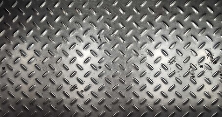 grunge stainless steel tread diamond plate with stains industrial flooring texture abstract background
