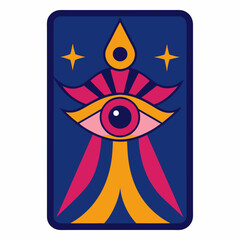  tarot card with a psychedelic, mind-bending design