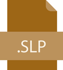 SLP File icon fill crisp corners with doted lines