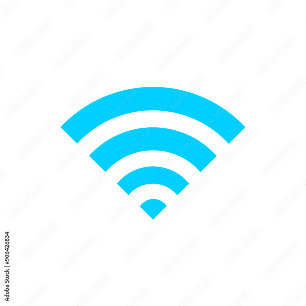Poster wifi icon with simple and modern design