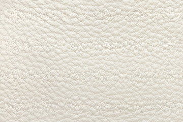Genuine leather, white color. Background or texture sample.