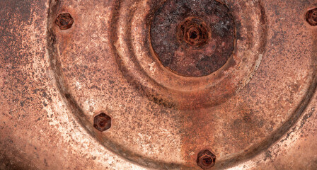 The texture of rusty old metal