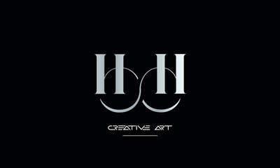 HH, H abstract letters logo monogram