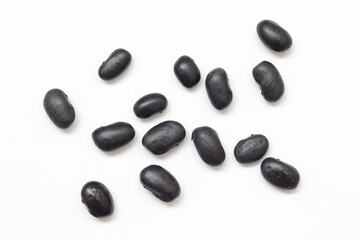 black bean isolate on white background 