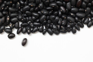 black bean isolate on white background