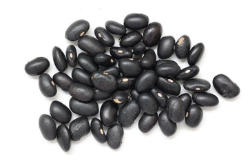 black bean seeds isolated 