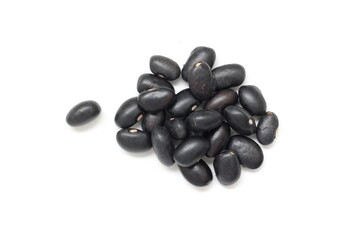 black beans seed isolated on white background