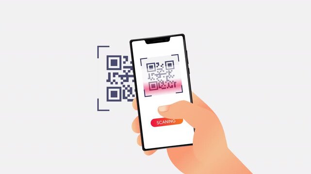 Smartphone Scanning QR Code HD On Alpha