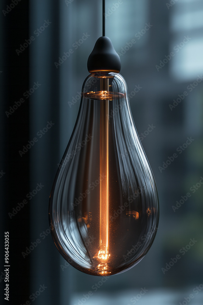 Poster clean and modern image of a silicone implant with subtle lighting, creating soft shadows,
