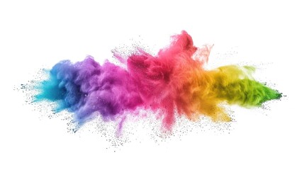 Obraz premium Abstract Colorful Explosion of Powder