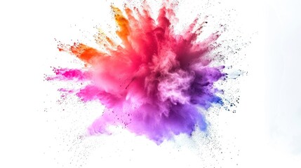 A Multicolored Powder Explosion