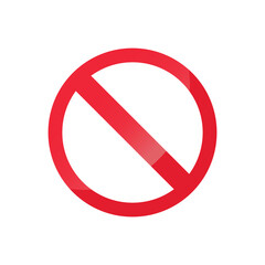 Stop icon in flat style. Warning symbol vector illustration on isolated background. Do not enter sign business concept.