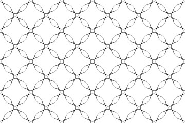 Abstract Seamless Outline Lacy Pattern. 