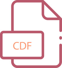 Old brick fill CDF file icon