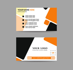 Simple Business Card Layout, Modern Business Card, Set of modern business card print templates, - Creative and Clean Business Card Template.
Personal visiting card with company logo. Vector .