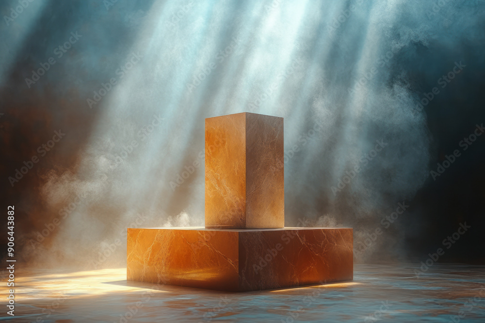 Aufkleber clean and modern representation of an auction item displayed under a single spotlight, emphasizing i