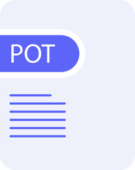 POT File icon deep and minimal