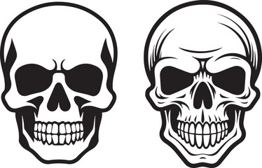 Fototapeta premium Skull Vector Set