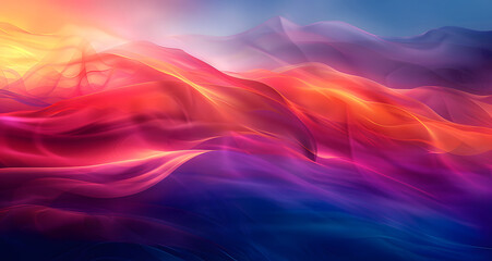 Fototapeta premium Abstract color gradient pattern, noise grainy texture effect design, red pink blue purple poster banner header design