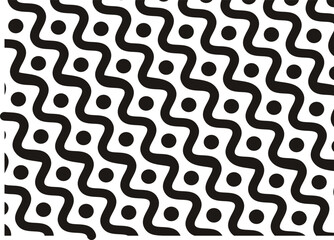 seamless pattern with black and white stripes