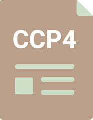 CCP4  file icon with symbols