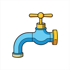 Vector faucet art vector