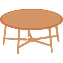 Minimalist Table Vector Illustration