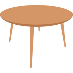 Minimalist Table Vector Illustration