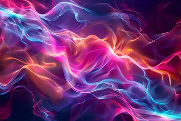 Vibrant Swirls of Colorful Light and Energy