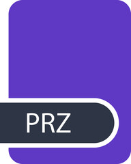 PRZ File format icon with contour