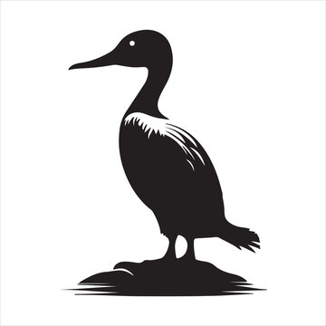 recommend clip art: loon silhouette vector illustration silhouette white background
                    