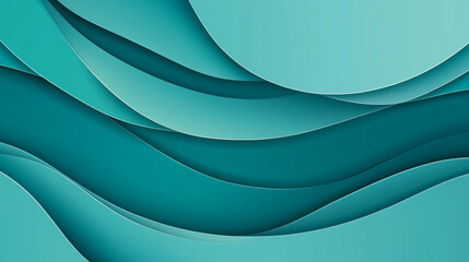 Teal Flowing Fabric With Smooth Waves Creating A Cool And Calm Abstract Background