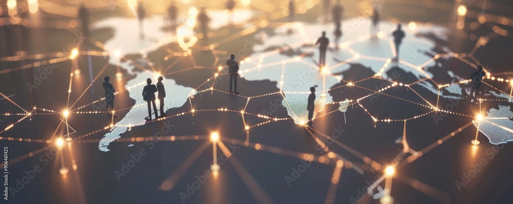Poster global network and connection