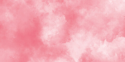 Paint leaks and ombre effects Hand painted abstract pink watercolor background, Bright pastel pink colored painted grunge texture background, smooth and stained paper pink smoke.