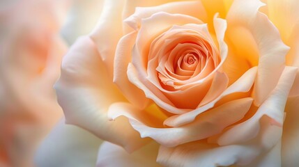 A close up of a rose with a yellow center. The rose is the main focus of the image, and it is the most beautiful part of the flower