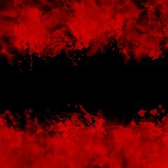dark hand painted red and black watercolour background