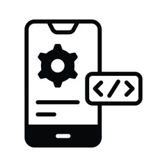 Utilise the app development vector icon for creating innovative applications