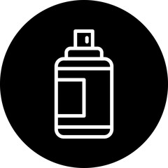 Spray Paint Vector Line White Circle Black