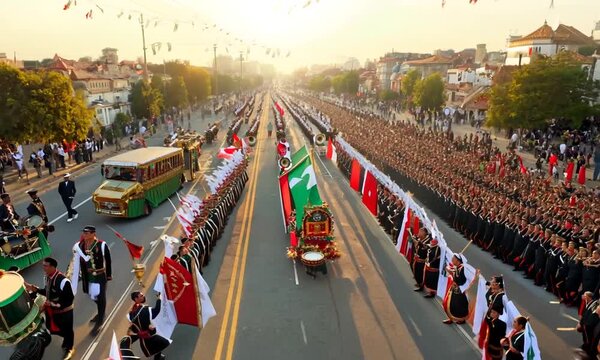 "Document the lively street parades of Lebanon's Independence Day."