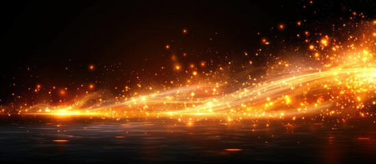 Abstract Lights and Glowing Particles