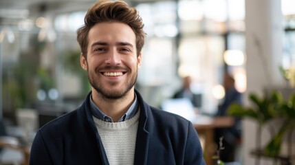 The smiling young man