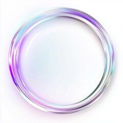 Ethereal Gradient Circular Design with Glossy Reflection