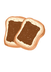sweet dessert cakes, pastry, bread illustration - patisserie