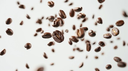 Obraz premium The scattered coffee beans