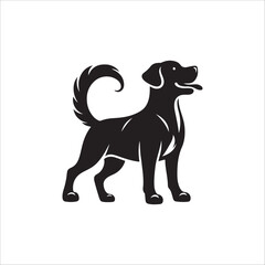 Dog silhouette vector
