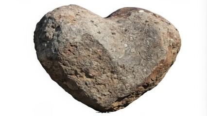 Fototapeta premium Heart-shaped Boulder with Rough Texture