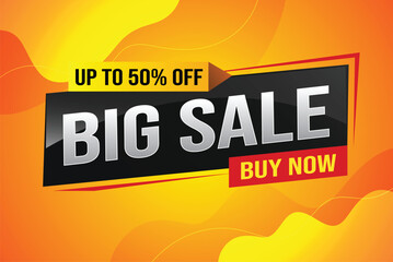 Big sale buy now poster banner graphic design icon logo sign symbol social media website coupon Banner design template for marketing. Special offer promotion retail

